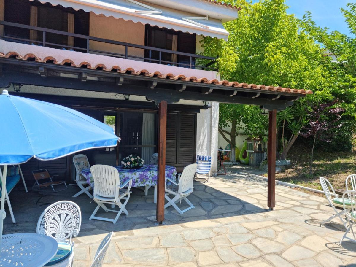 Beachfront Villa 100M From Sea For Up To 10 Guests Siviri Dış mekan fotoğraf